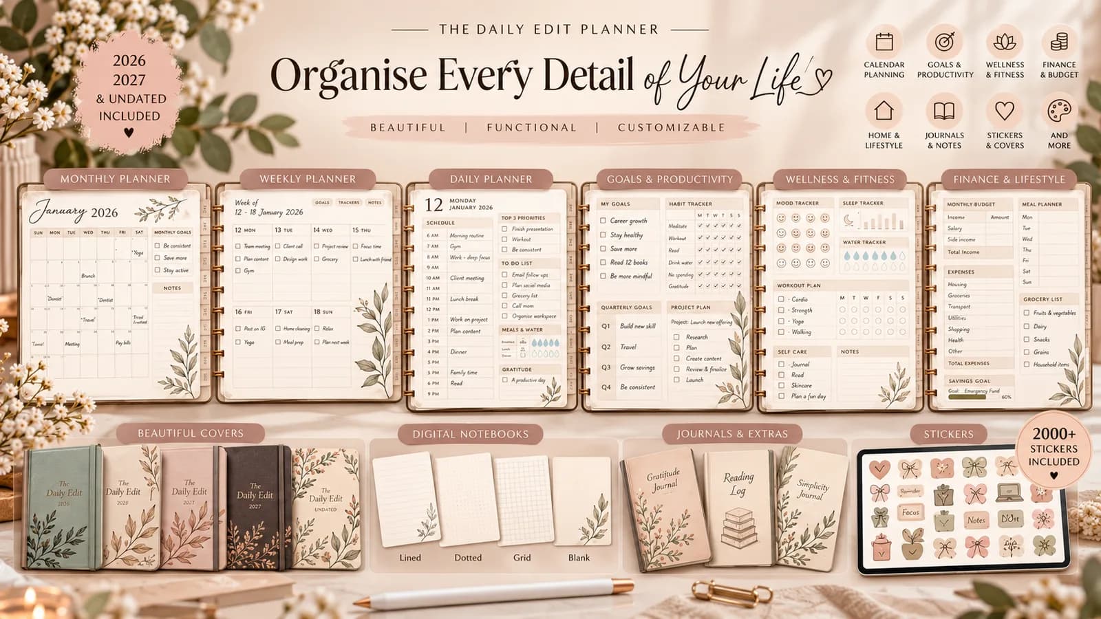The Daily Edit Digital Planner