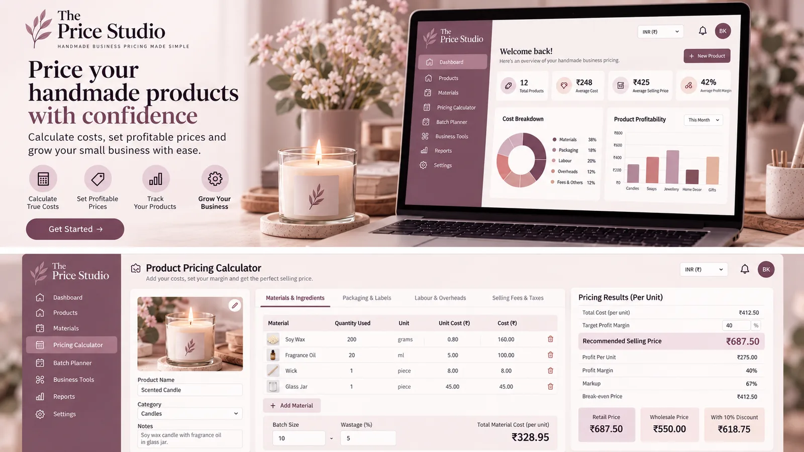 Small Business Pricing Dashboard